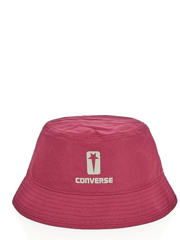 Photo: Rick Owens Drkshdw X Converse Logo Bucket Hat