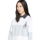 JW Anderson Blue and White Polo Ruby Shirt Dress