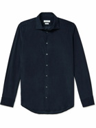 Richard James - Slim-Fit Organic Cotton-Needlecord Shirt - Blue
