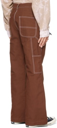 Doublet Brown Wood Yarn Painter Trousers