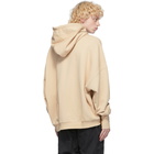 System Beige Oversized Hoodie