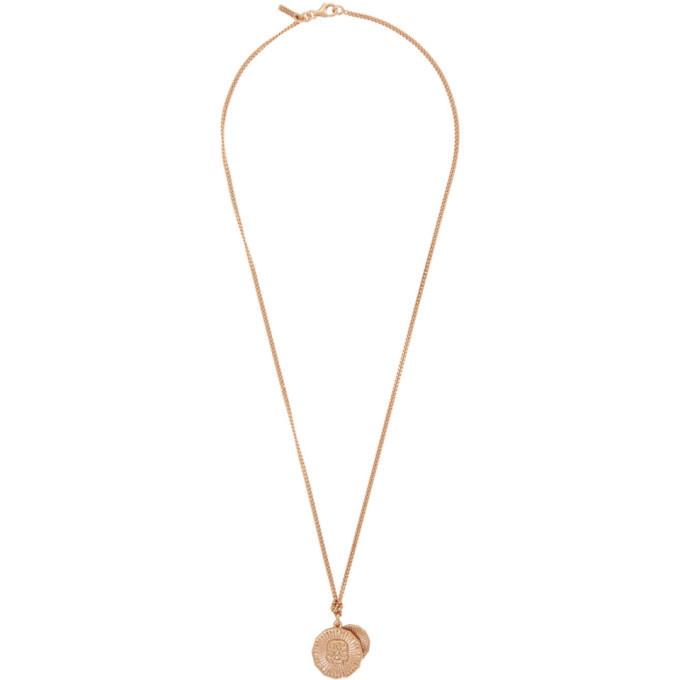 Photo: Emanuele Bicocchi SSENSE Exclusive Rose Gold Twin Coin Pendant