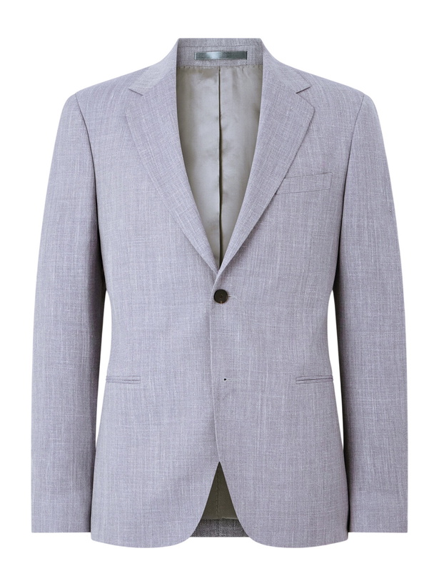 Photo: Mr P. - Wool, Silk and Linen-Blend Suit Jacket - Purple