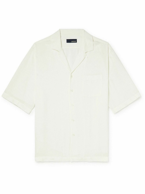 Photo: Lardini - Camp-Collar Woven Shirt - White