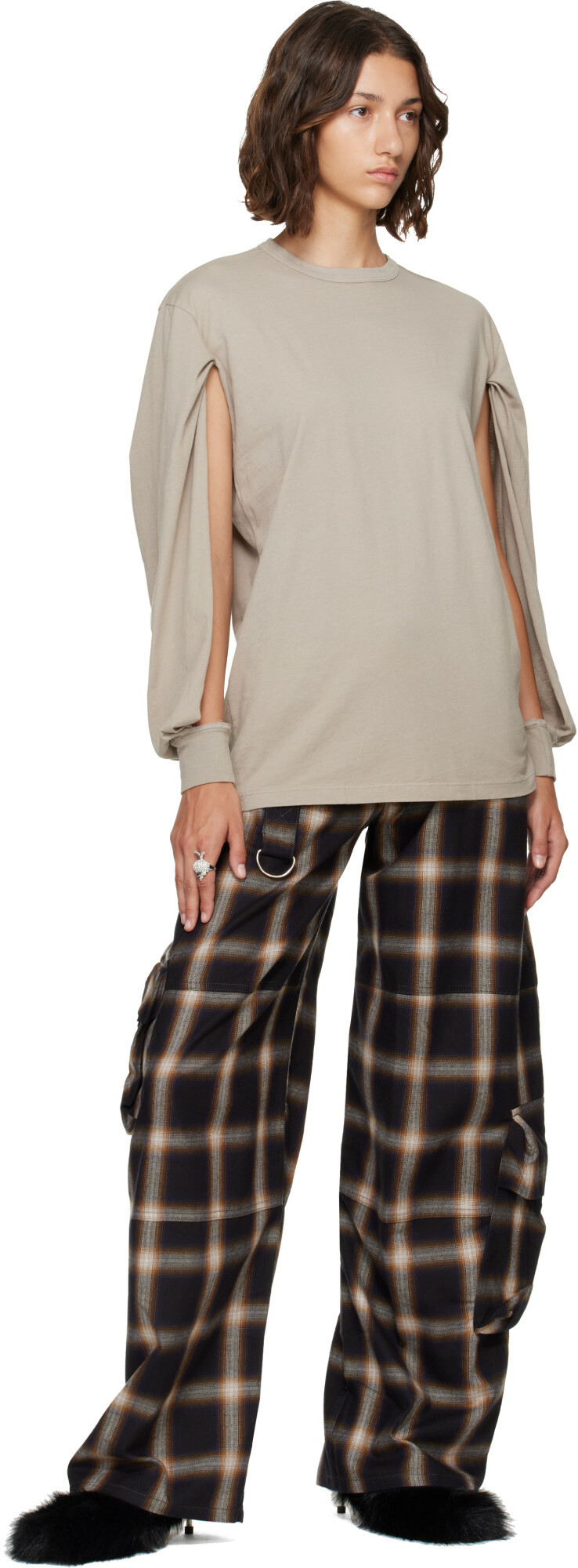 Collina Strada Black Lawn Cargo Pants