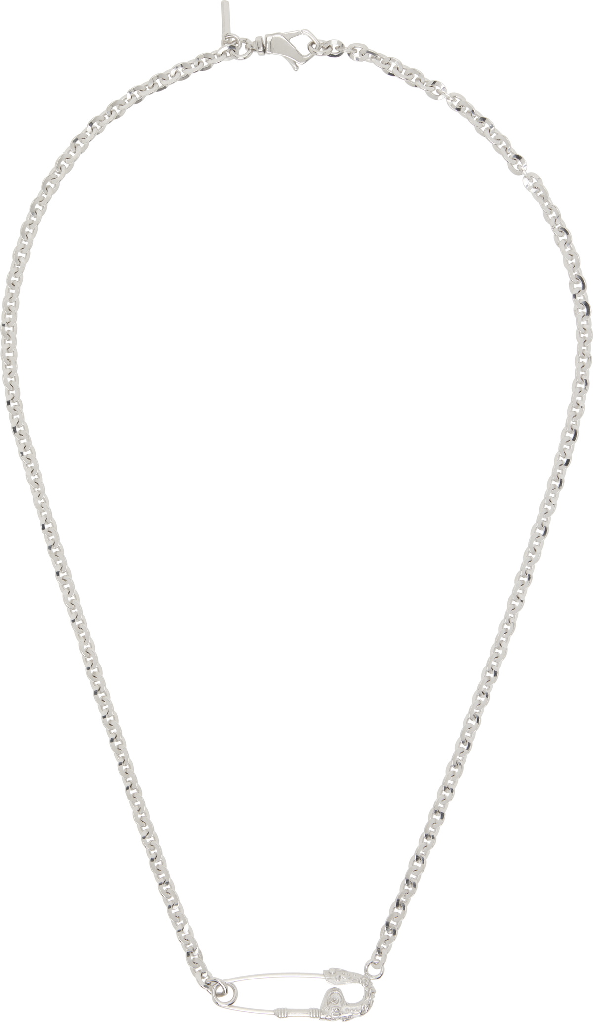 【関税込み】Emanuele Bicocchi シルバー Crochet ネックレス Emanuele Bicocchi Gold Crochet Y-Shaped Necklace Emanuele