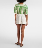Velvet Sutton linen shorts