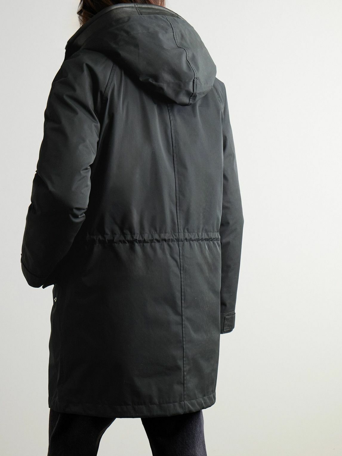 Yves Salomon - Cotton-Blend Twill Parka with Detachable Shearling Liner - Black