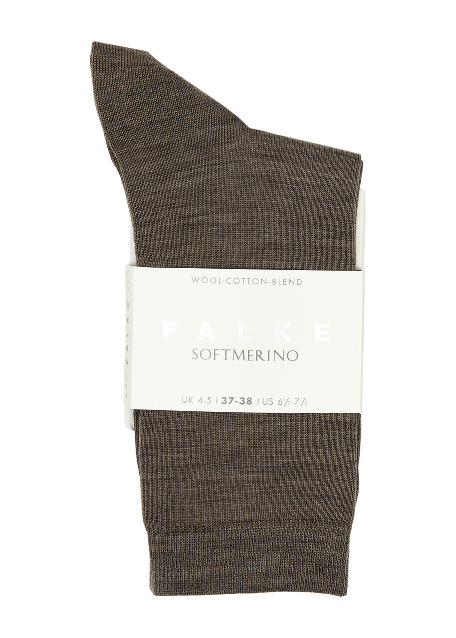 Falke Soft Merino Wool-blend Socks Grey 41-42 (IT41 -42 / UK8