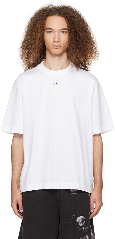 Photo: Off-White White Stamp Skate T-Shirt