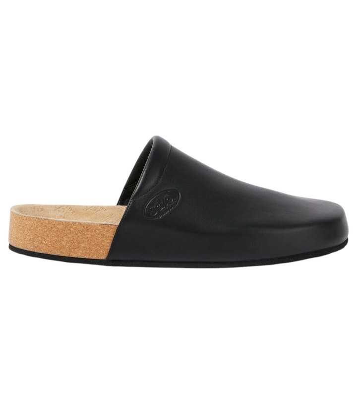Photo: Balenciaga x Scholl leather mules