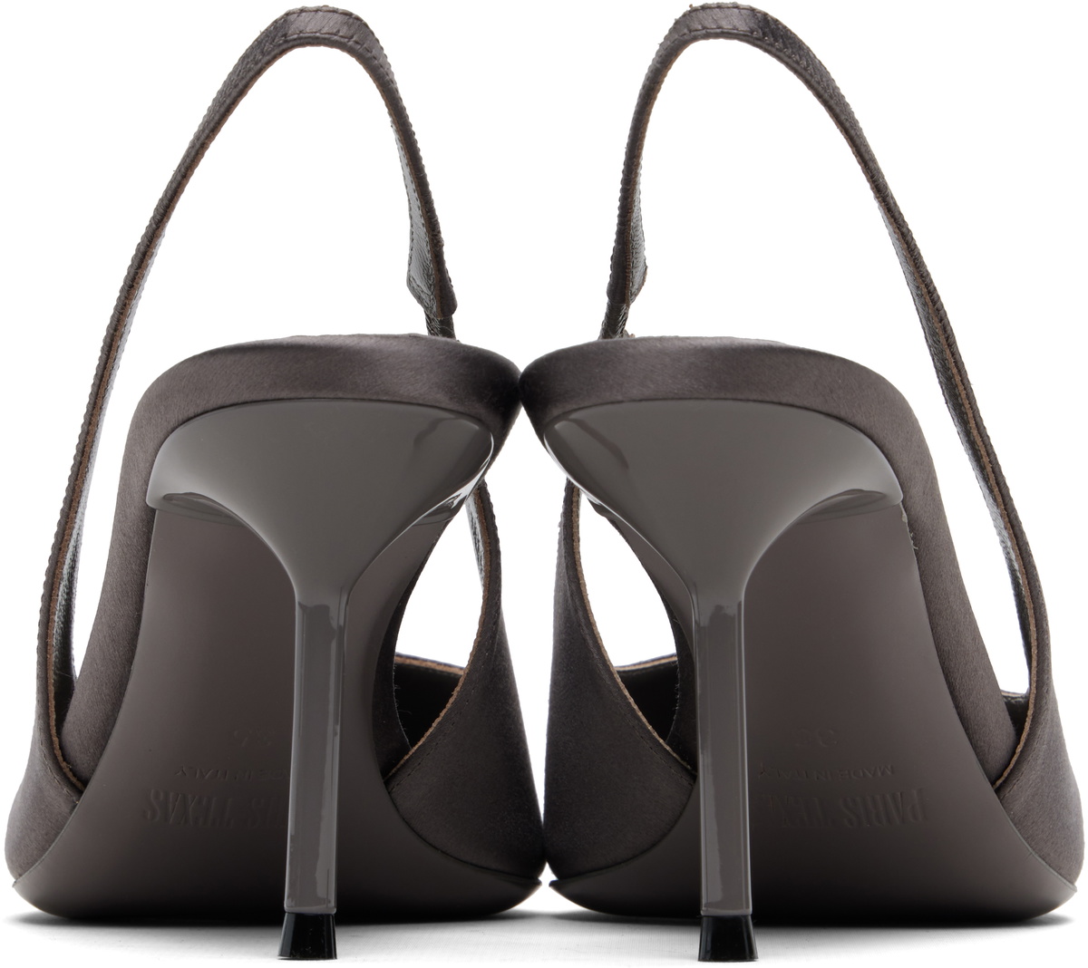 Paris Texas Gray Lidia Slingback 70 Heels
