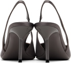 Paris Texas Gray Lidia Slingback 70 Heels