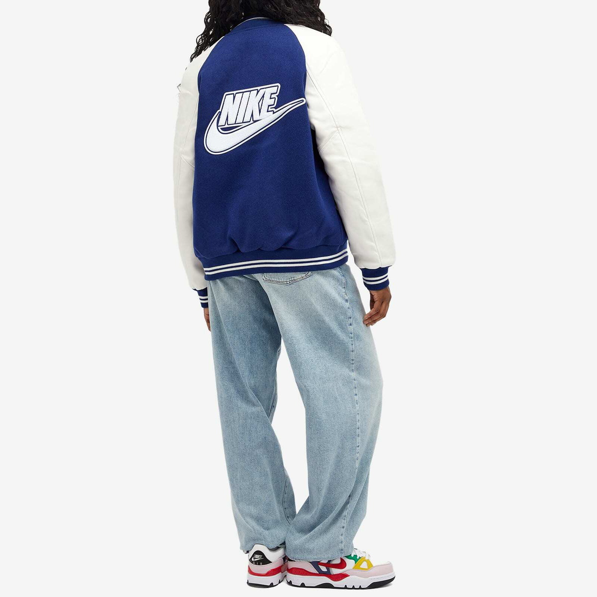 Nike x Nigo Varsity Jacket in Blue/White Nike