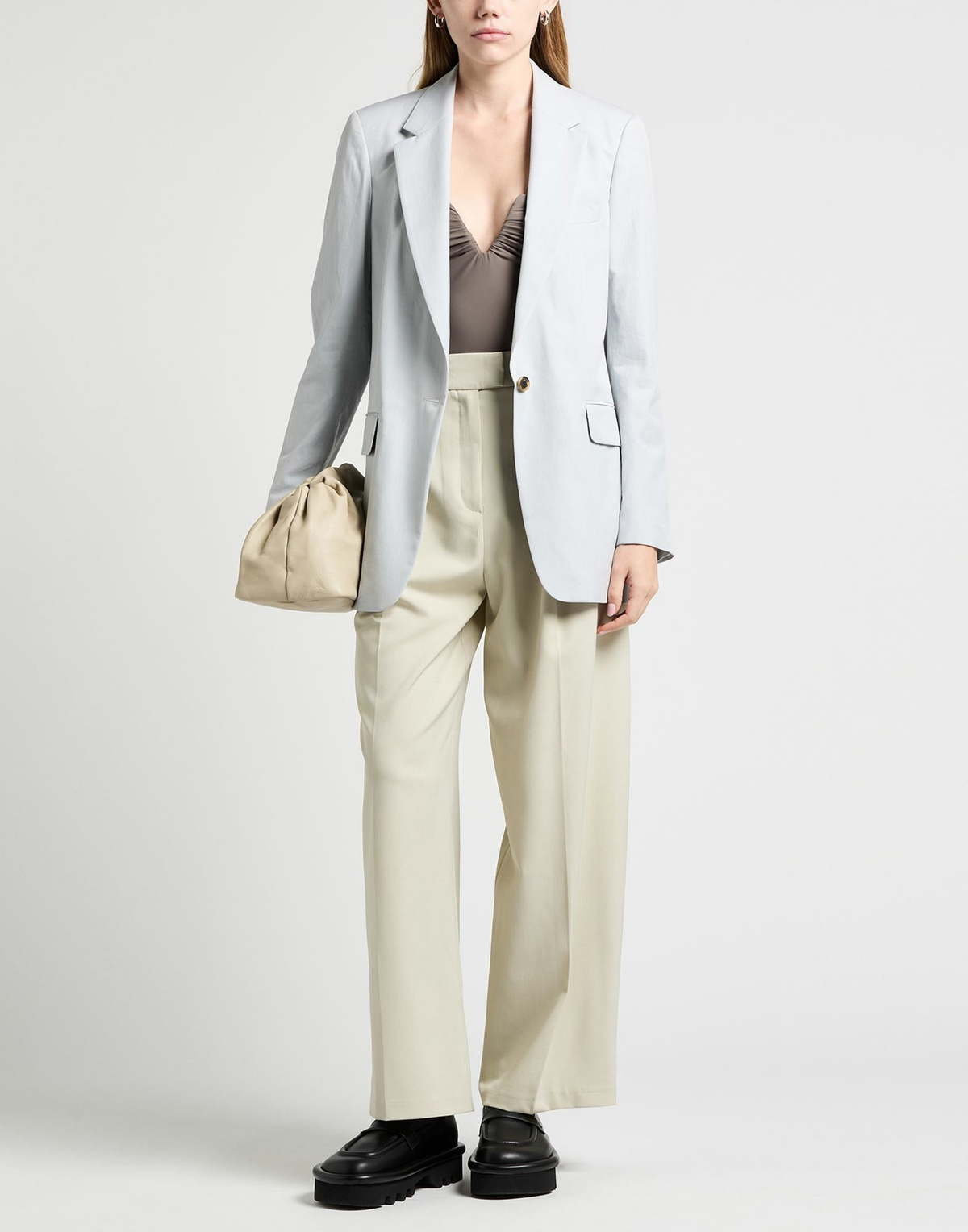 Dries Van Noten Womens Blazer Light in Grey