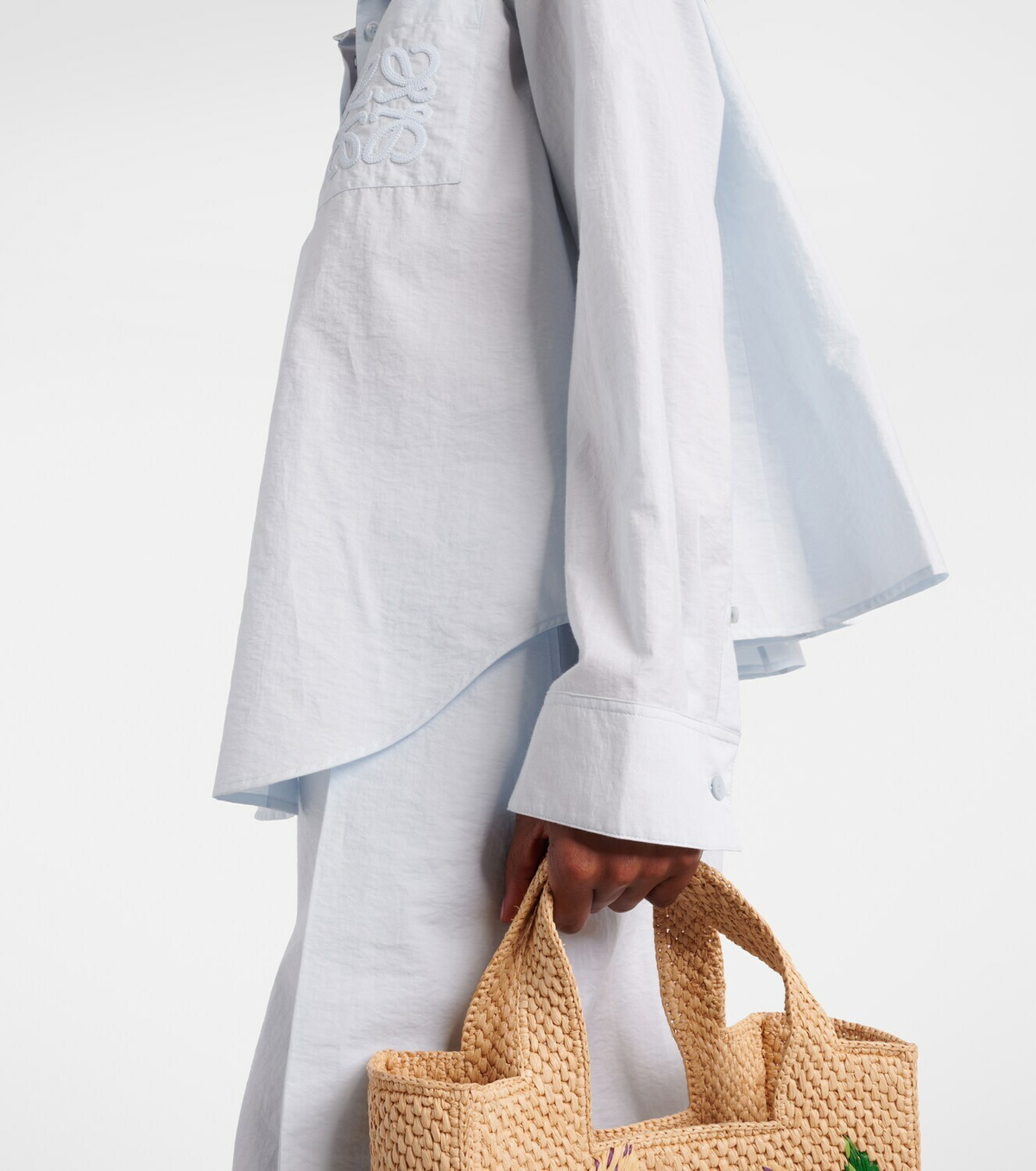 Loewe Paula's Ibiza Anagram cotton-blend poplin shirt