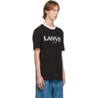 Lanvin Black Embroidered Logo T-Shirt