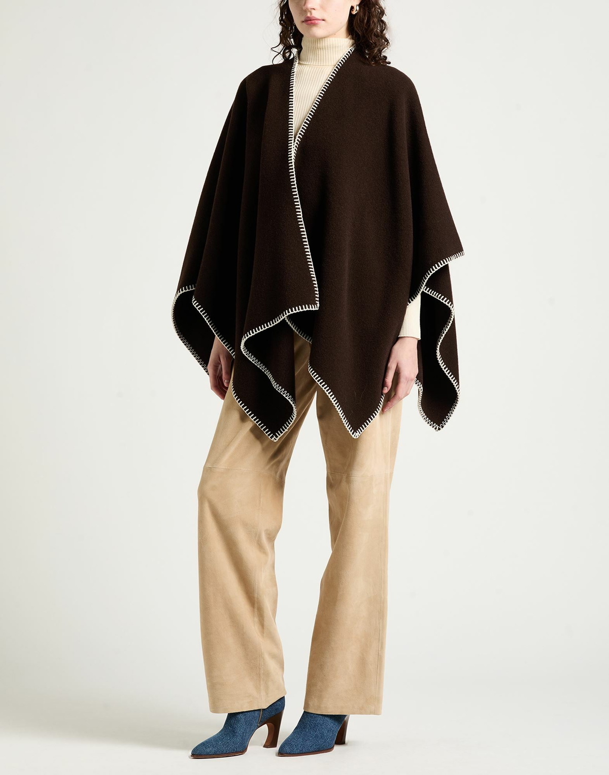 Rag & Bone Womens Cape Dark in Brown