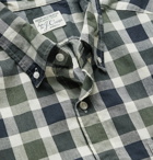 J.Crew - Secret Wash Button-Down Collar Gingham Stretch-Organic Cotton Shirt - Green