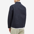 Norse Projects Men's Tyge Cotton Linen Overshirt in Dark Navy