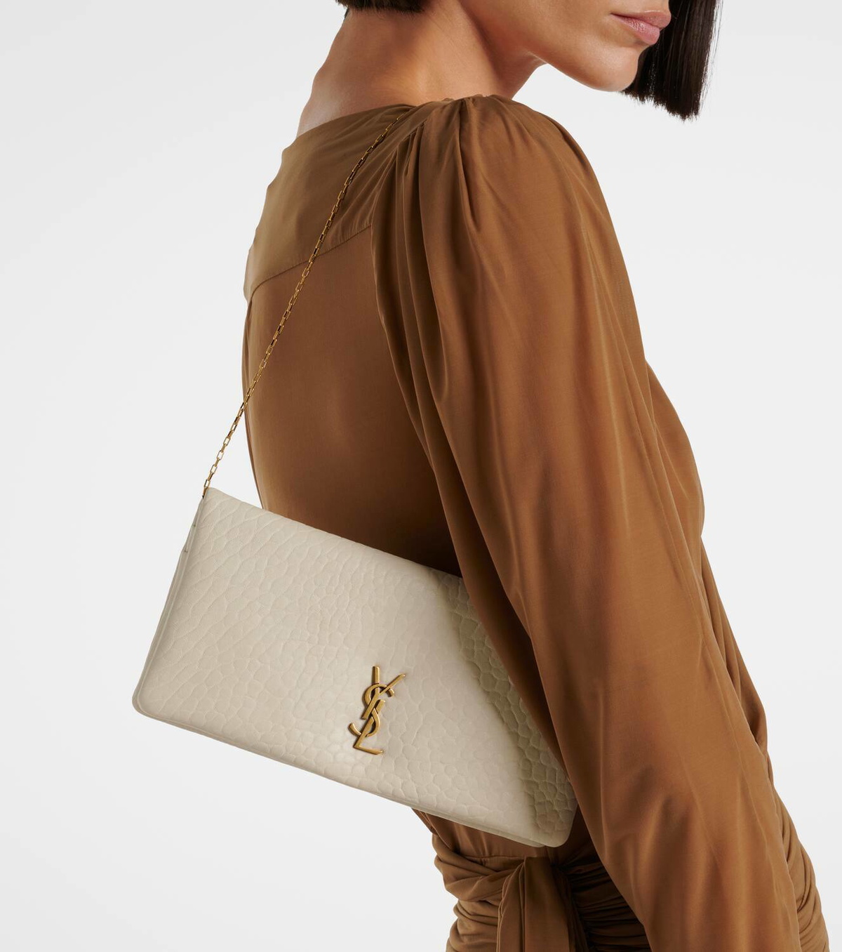 【Saint Laurent】 Calypso Mini leather wallet on chain Saint Laurent Calypso Mini leather wallet on chain Saint Laurent