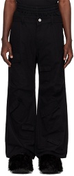 We11done Black Layered Cargo Pants