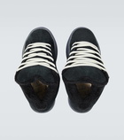 ERL Vamps Skate terry-trimmed suede sneakers