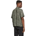 rag and bone Khaki Camo Avery Short Sleeve Shirt