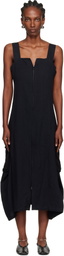 Y's Black E-Work Pocket Maxi Dress