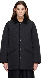 Filippa K Black Quilted Reversible Jacket