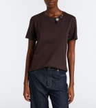 'S Max Mara Embellished cotton-blend jersey T-shirt