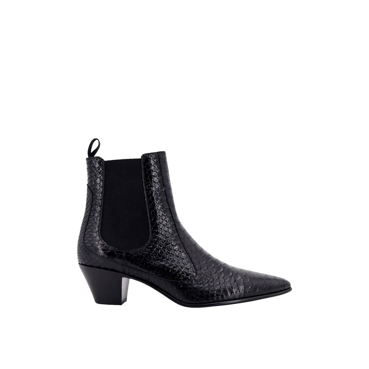 Photo: Celine Snake-effect Leather Chelsea Boots