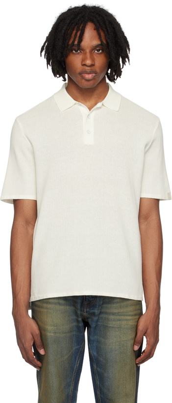 Photo: rag & bone White Harvey Polo