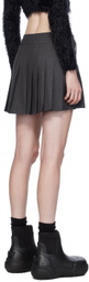 AMBUSH Gray Pleated Miniskirt