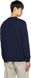 Maison Kitsuné Navy Fox Head Sweater