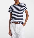 Polo Ralph Lauren Logo striped cotton jersey T-shirt