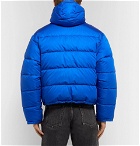 Balenciaga - Slim-Fit Quilted Padded Ripstop Hooded Jacket - Men - Blue