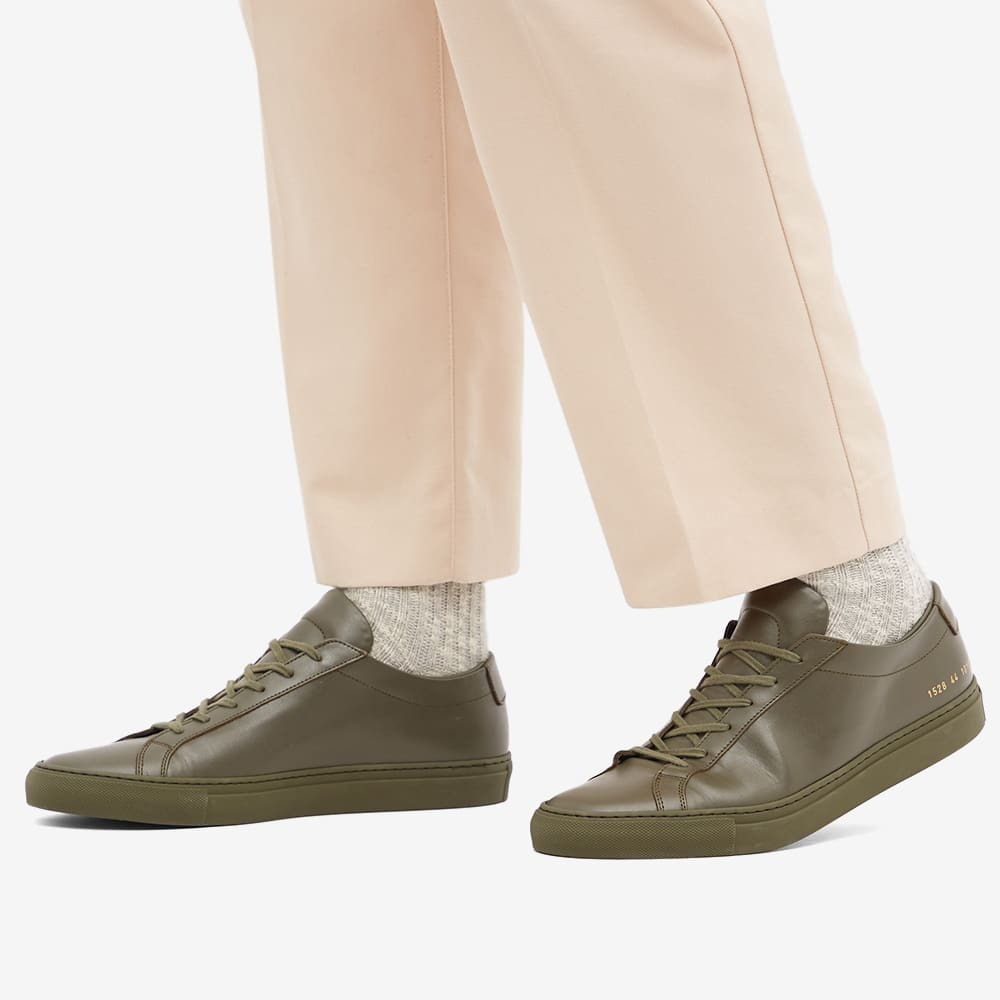 Original Achilles Low Sneakers Army Green Common Projects Common