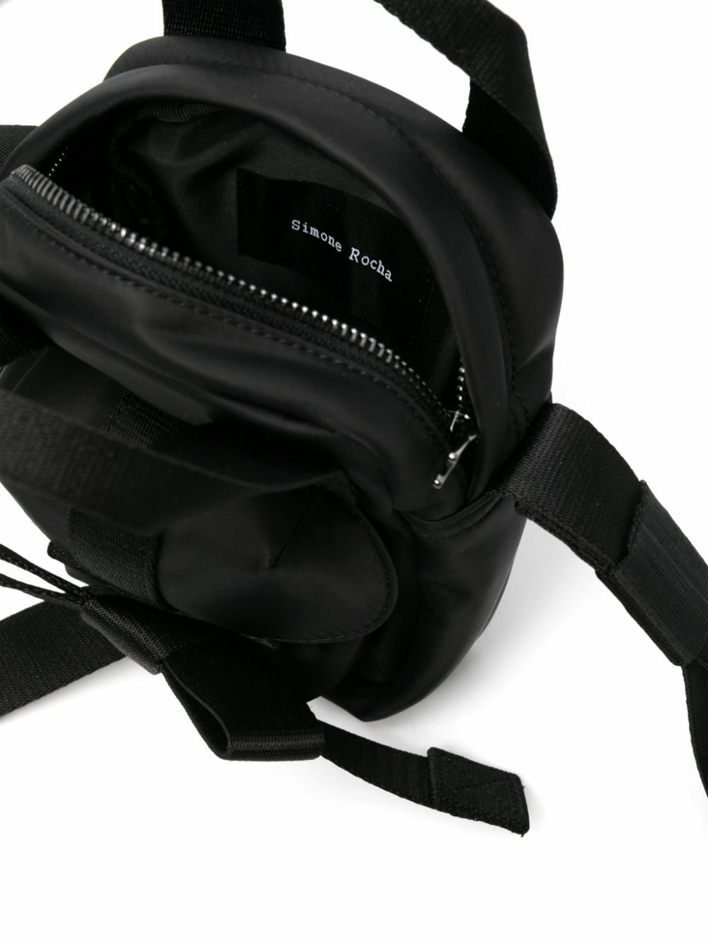 Simone Rocha Black Beaded Classic Bow Cross Body Bag Simone