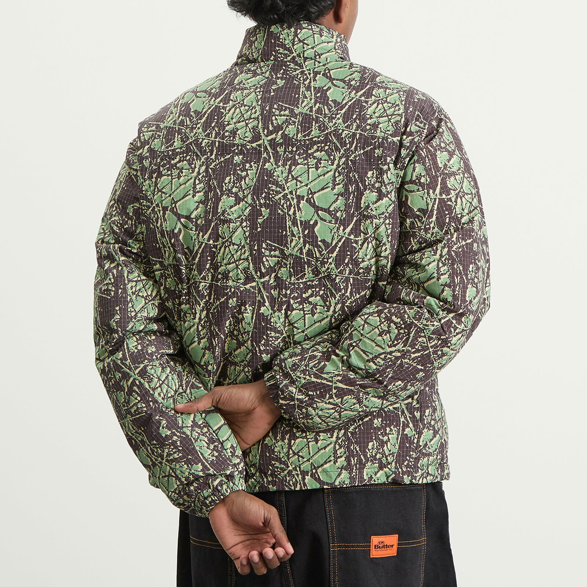 Butter Goods Men's Endure Puffer Jacket in Woods Camo