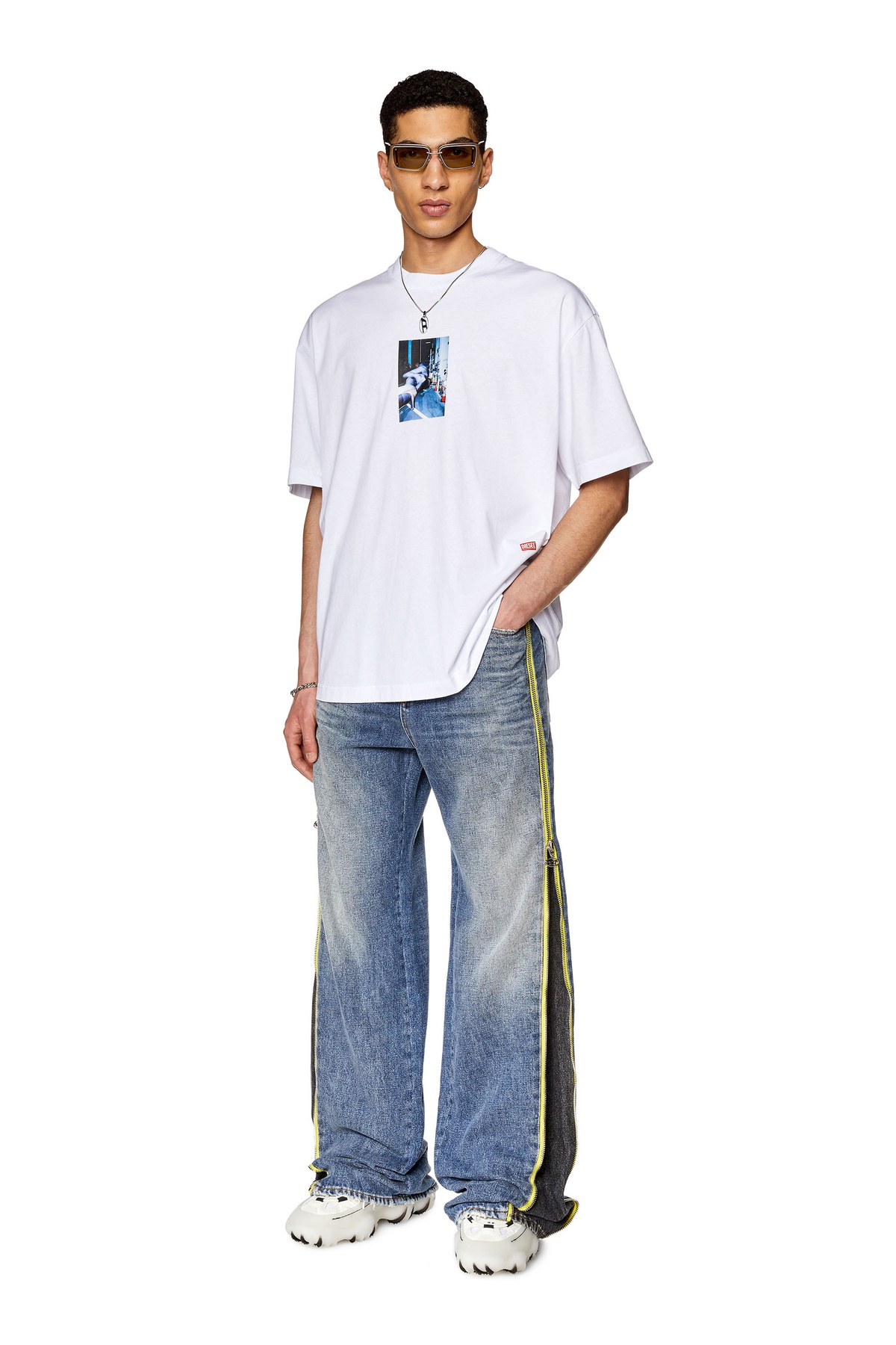 Diesel S-Prototype P1-Low-top sneakers with rubber overlay