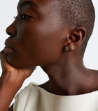 Sophie Bille Brahe Initial Petite E 18kt gold single earring with diamonds