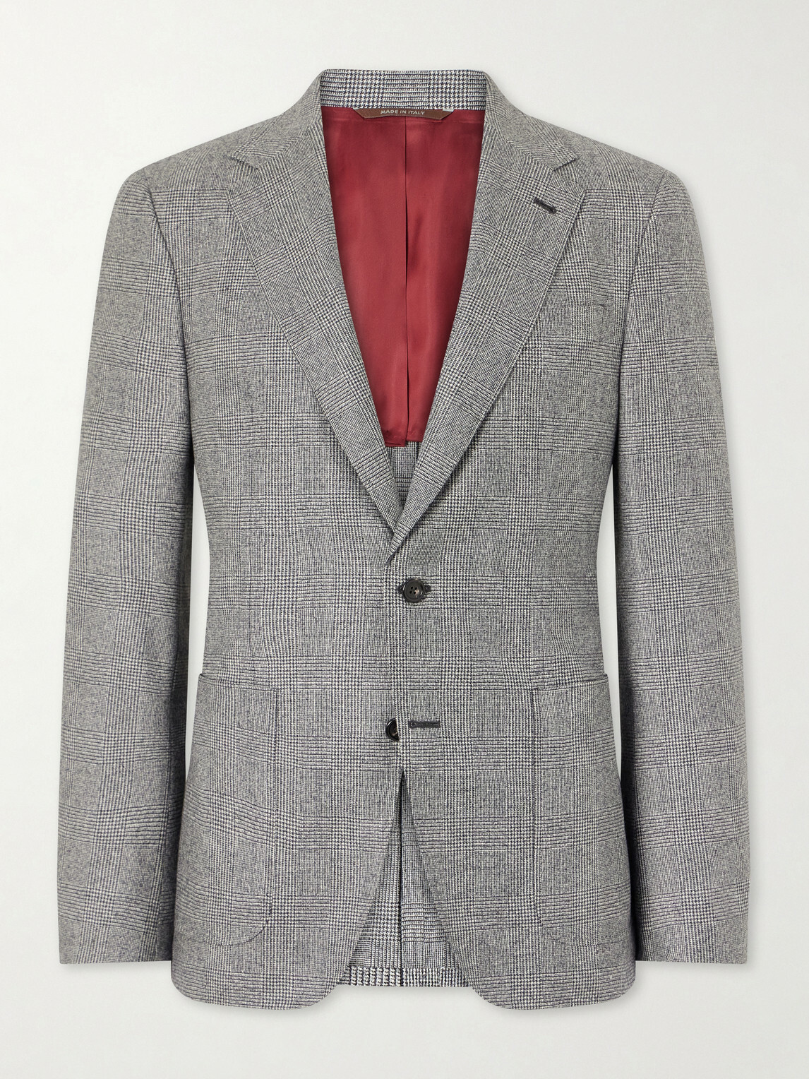 Canali - Prince of Wales Wool Blazer - Gray