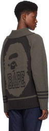 BAPE Black Intarsia Sweater