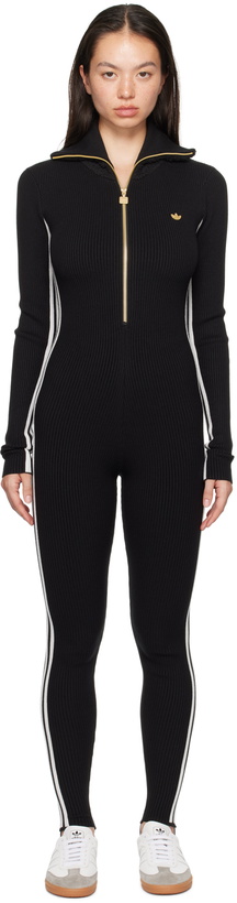 Photo: adidas Originals Black Premium Knit Jumpsuit
