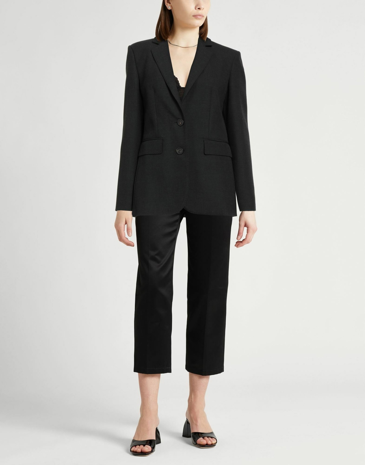 Peserico Womens Blazer Charcoal