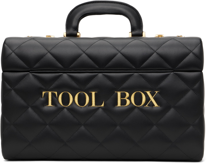 Photo: Moschino Black Tool Box Bag