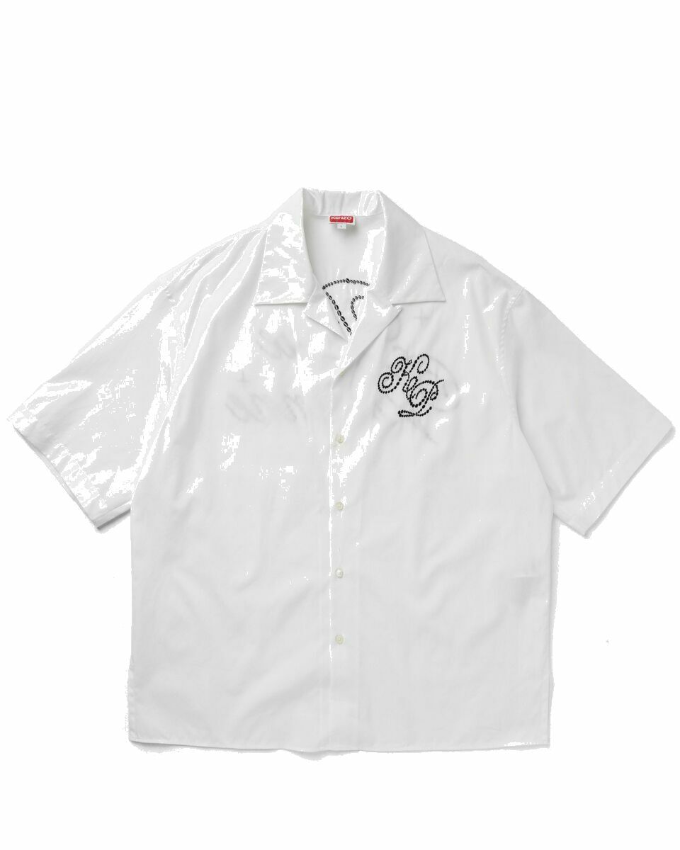 Photo: Kenzo Constellation Hawaiian Shirt White - Mens - Shortsleeves