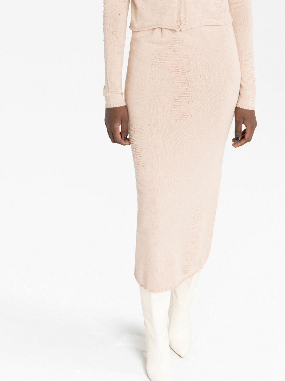 Selasi Neutral Muscle Knitted Skirt