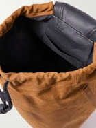 LOEWE - Flamenco Suede and Leather Backpack